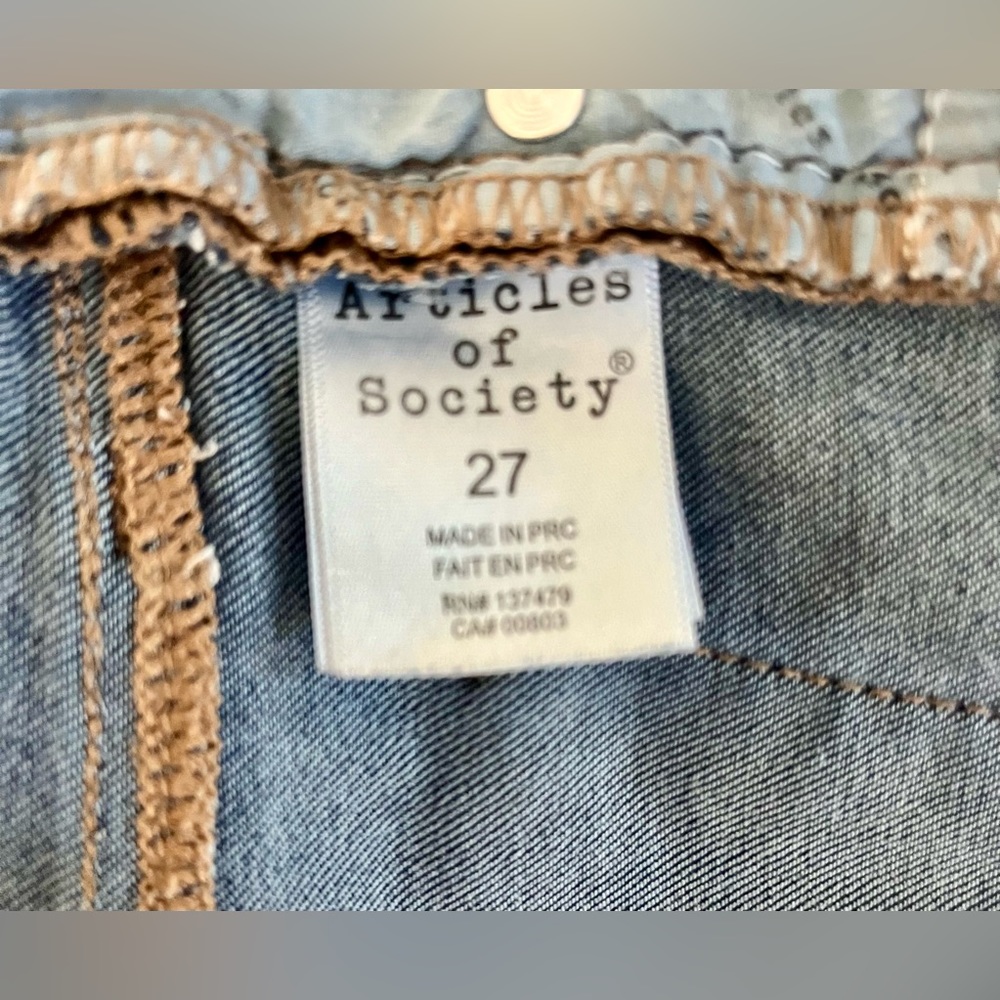 EUC Articles of Society Stretch Skinny Jeans Women’s 27 Ankle Length - Picture 4 of 5